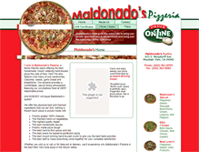 Tablet Screenshot of maldonadospizza.com